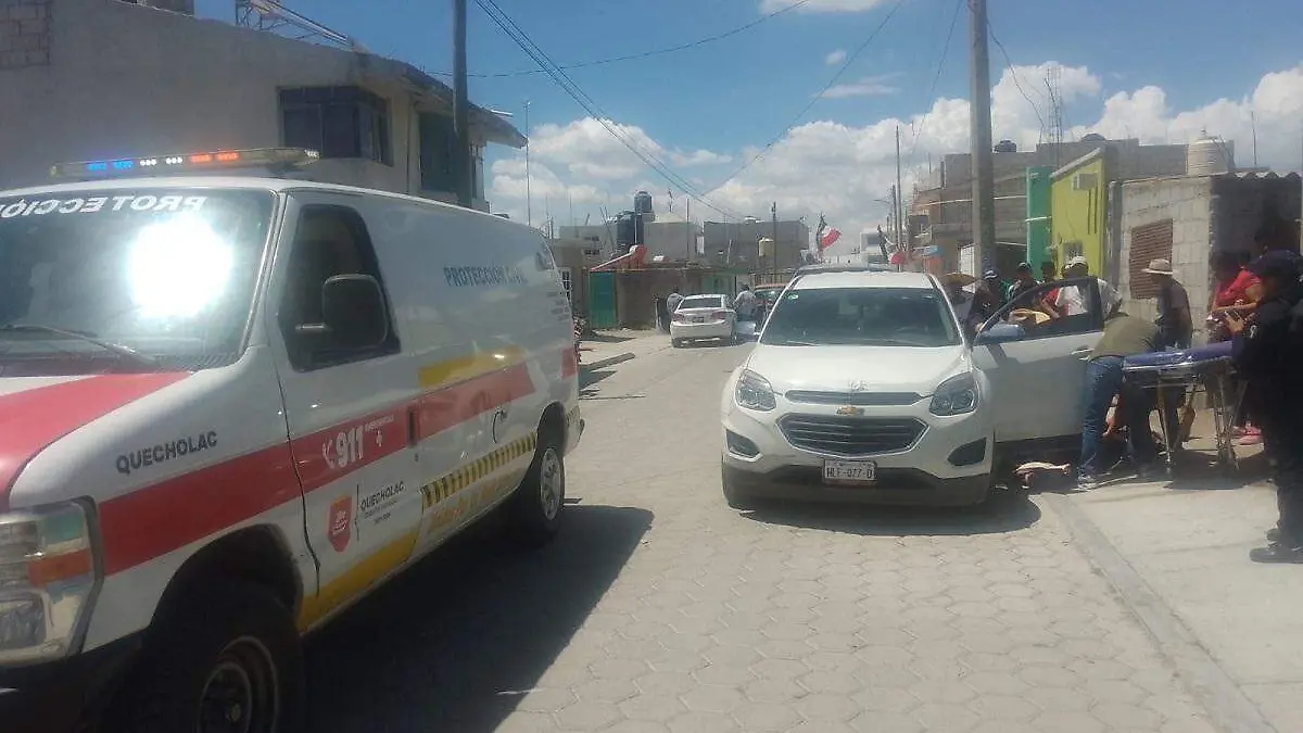 Familia de Hidalgo es baleada en Quecholac, iban a comprar un auto